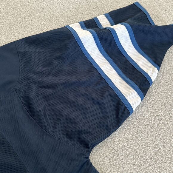 Winnipeg Jets Colors Blank Monkey Hockey Jersey Adult Size GC Goal Cut Blue - Picture 3 of 9
